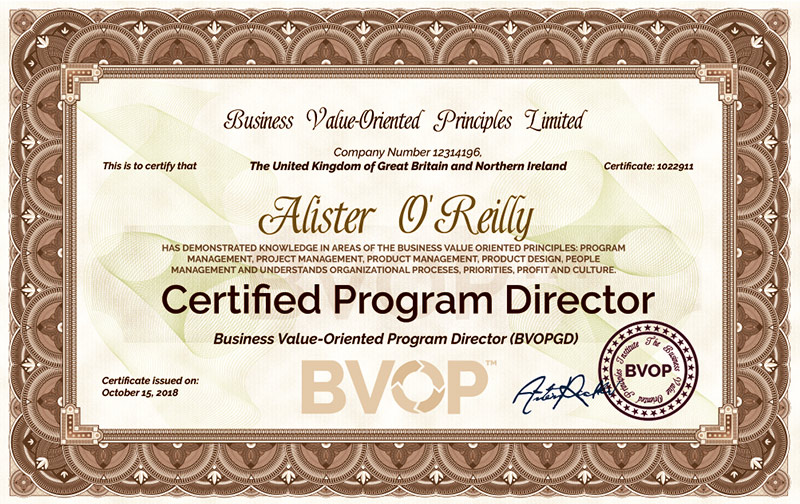 Program Director certificate Program Director certificate